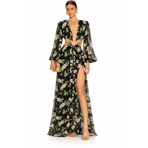 Bronx and Banco Dresses & Skirts - Bronx and Banco Flavia silk blend maxi gown